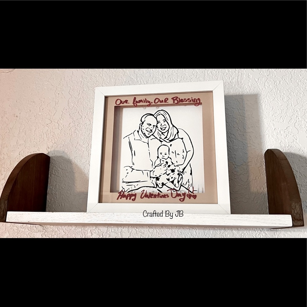 Personalized and customized Light shadowbox frame